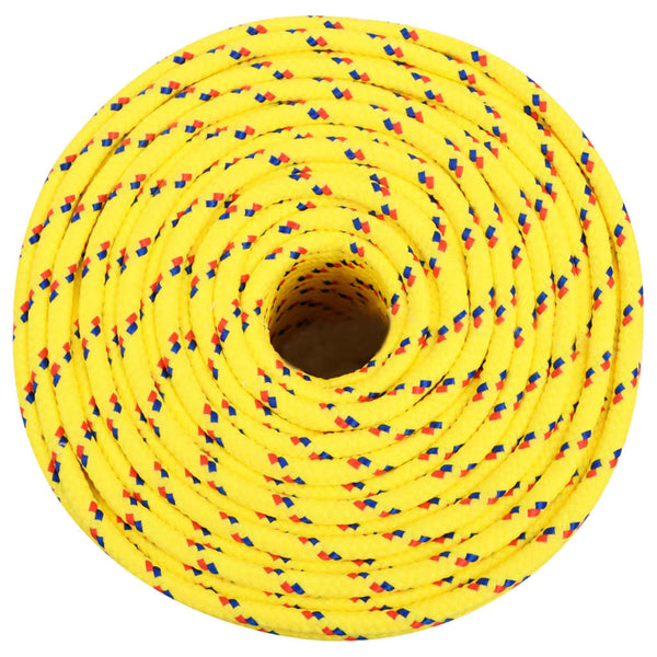 vidaXL Boat Rope Yellow 8 mm 100 m Polypropylene