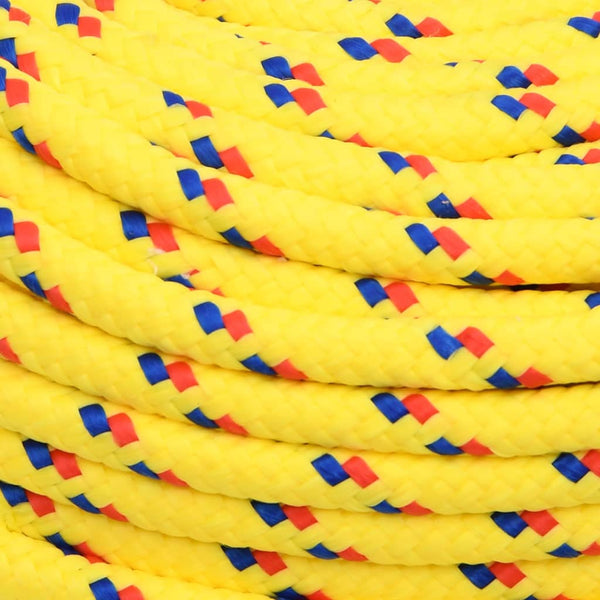 vidaXL Boat Rope Yellow 8 mm 100 m Polypropylene