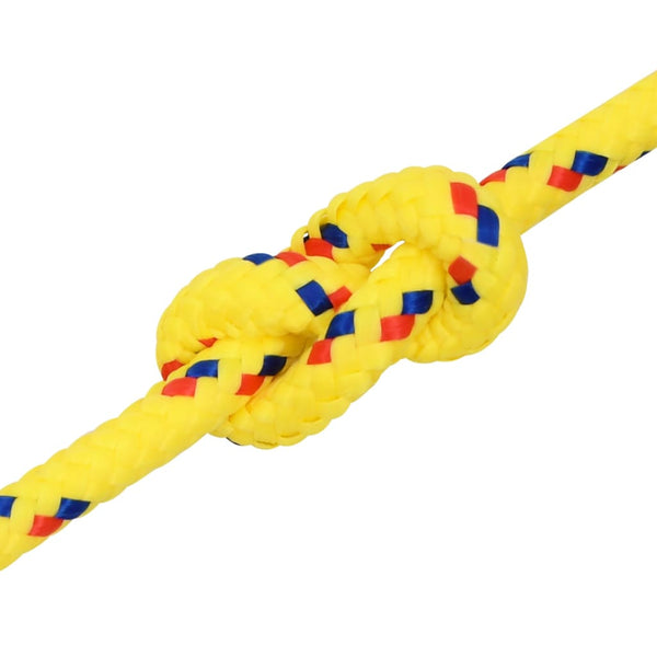 vidaXL Boat Rope Yellow 8 mm 100 m Polypropylene
