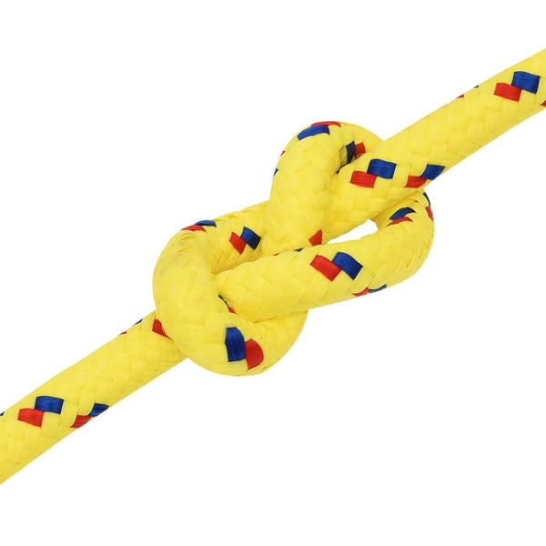 vidaXL Boat Rope Yellow 12 mm 250 m Polypropylene
