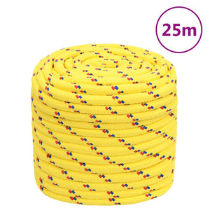 vidaXL Boat Rope Yellow 16 mm 25 m Polypropylene