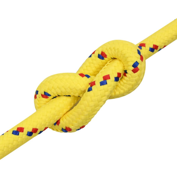 vidaXL Boat Rope Yellow 20 mm 25 m Polypropylene