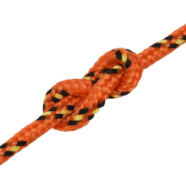 vidaXL Boat Rope Orange 4 mm 50 m Polypropylene