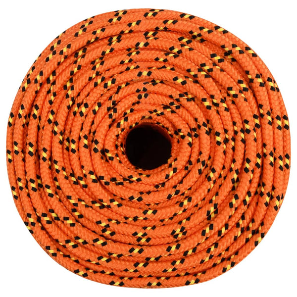 vidaXL Boat Rope Orange 6 mm 250 m Polypropylene