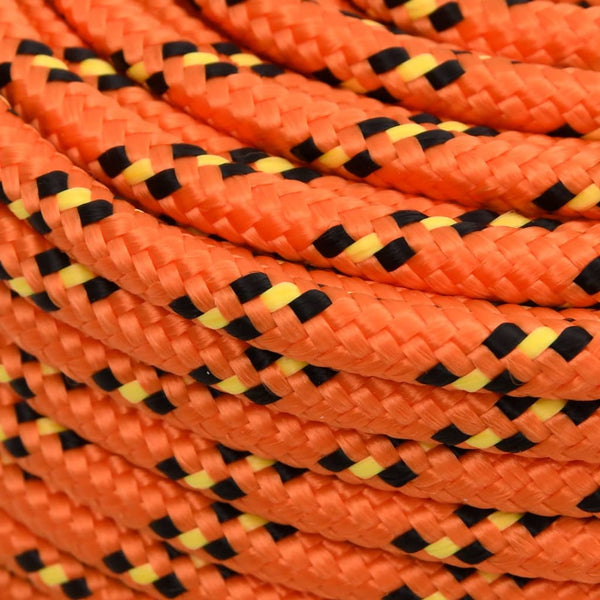 vidaXL Boat Rope Orange 6 mm 250 m Polypropylene