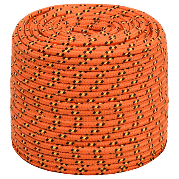 vidaXL Boat Rope Orange 6 mm 500 m Polypropylene