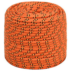 vidaXL Boat Rope Orange 10 mm 100 m Polypropylene