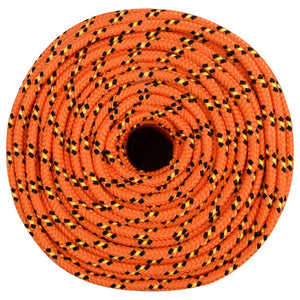 vidaXL Boat Rope Orange 10 mm 500 m Polypropylene