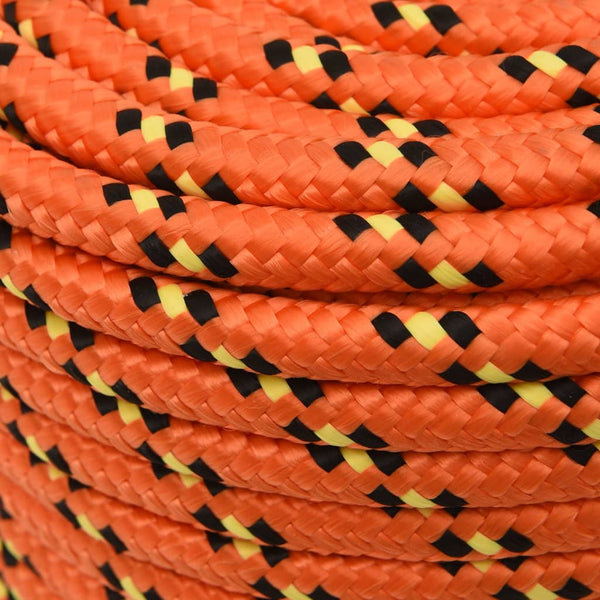 vidaXL Boat Rope Orange 12 mm 100 m Polypropylene