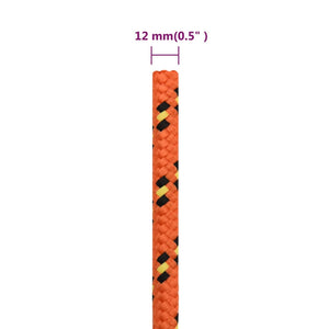 vidaXL Boat Rope Orange 12 mm 100 m Polypropylene