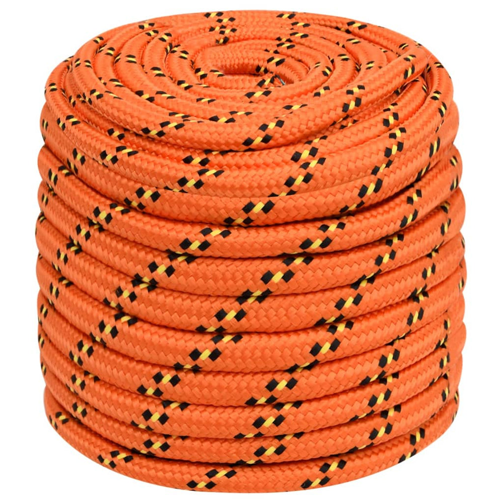 vidaXL Boat Rope Orange 16 mm 250 m Polypropylene