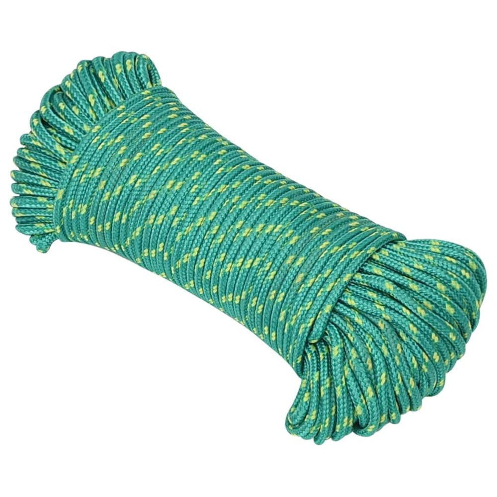 vidaXL Boat Rope Green 3 mm 500 m Polypropylene
