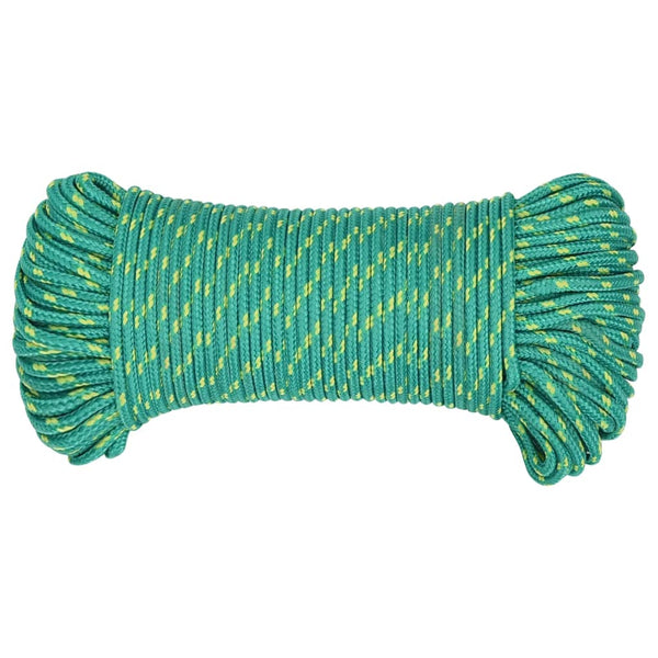 vidaXL Boat Rope Green 3 mm 500 m Polypropylene