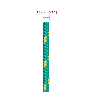 vidaXL Boat Rope Green 10 mm 250 m Polypropylene