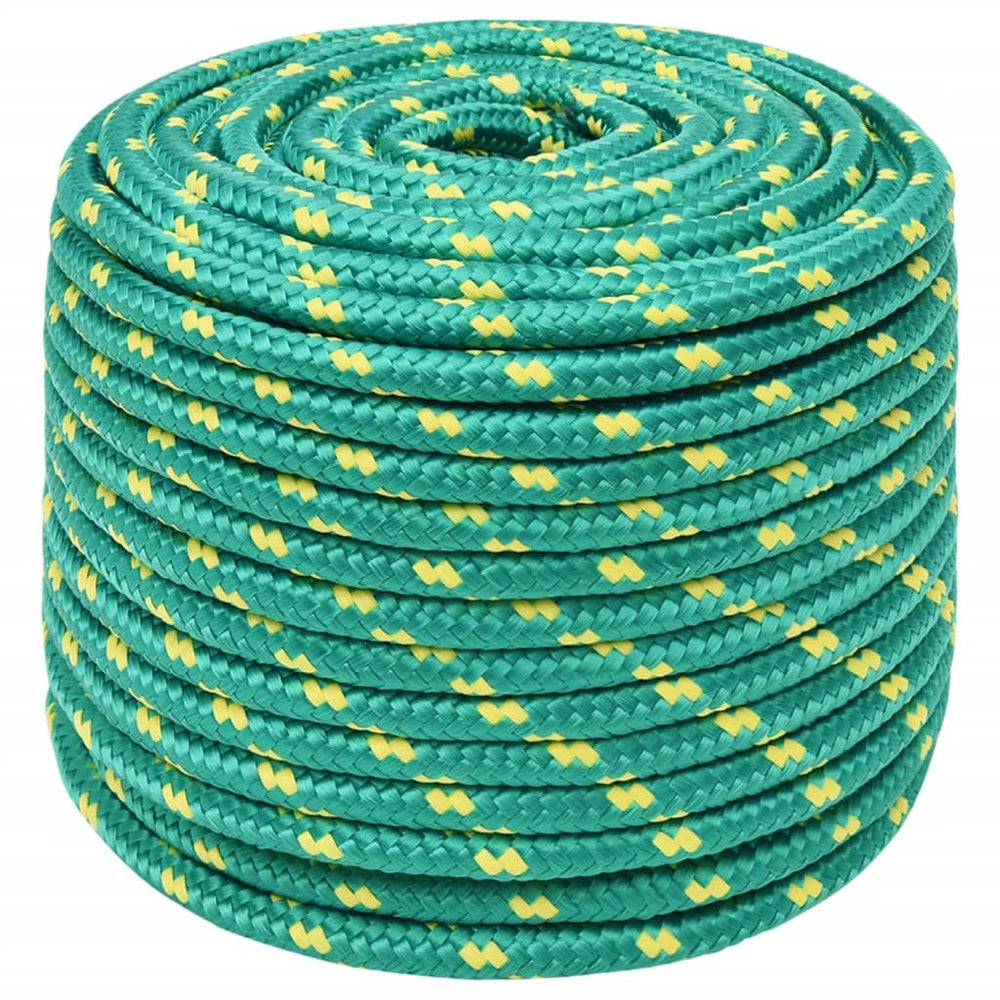 vidaXL Boat Rope Green 14 mm 250 m Polypropylene
