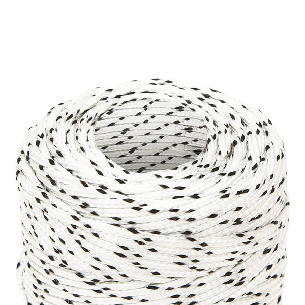 vidaXL Boat Rope Braided White 2 mmx500 m Polyester