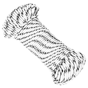 vidaXL Boat Rope Braided White 4 mmx50 m Polyester