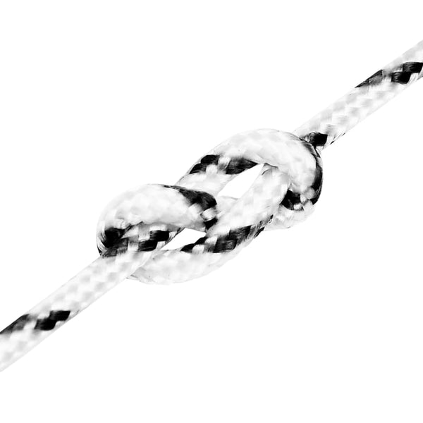 vidaXL Boat Rope Braided White 4 mmx50 m Polyester