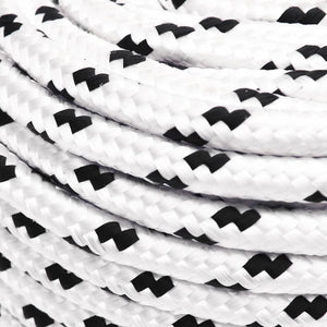 vidaXL Boat Rope Braided White 6 mmx100 m Polyester