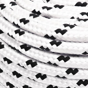 vidaXL Boat Rope Braided White 8 mmx25 m Polyester