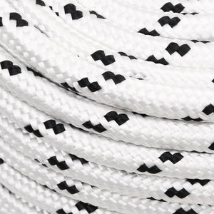 vidaXL Boat Rope Braided White 14 mmx25 m Polyester