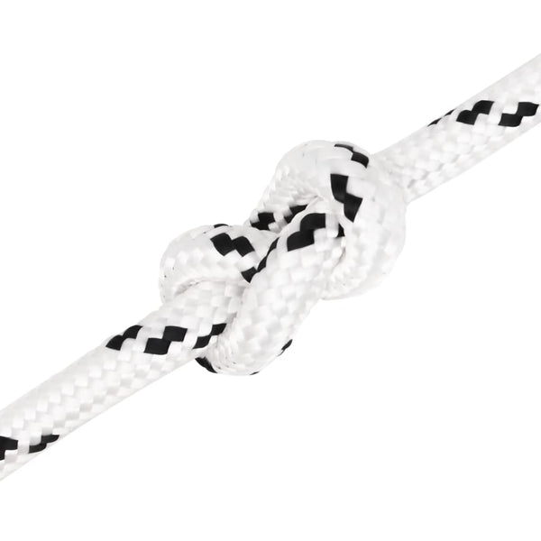 vidaXL Boat Rope Braided White 14 mmx25 m Polyester