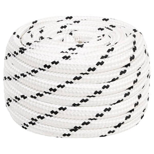 vidaXL Boat Rope Braided White 16 mmx50 m Polyester