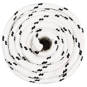 vidaXL Boat Rope Braided White 20 mmx50 m Polyester