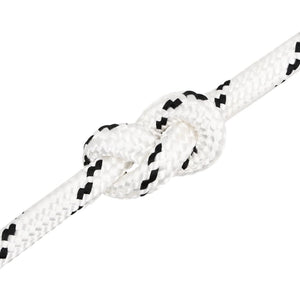 vidaXL Mooring Rope Braided White 20 mm x 100 m Polyester