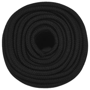 vidaXL Work Rope Black 14 mm 250 m Polyester