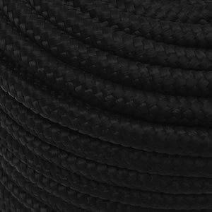 vidaXL Work Rope Black 14 mm 250 m Polyester