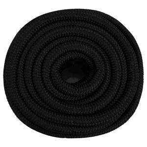 vidaXL Work Rope Black 20 mm 50 m Polyester