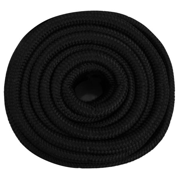 vidaXL Work Rope Black 20 mm 100 m Polyester