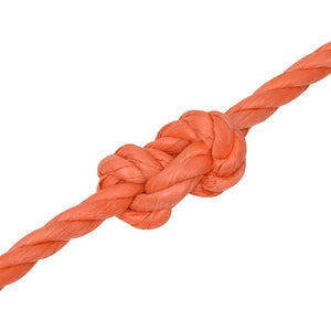 vidaXL Work Rope Orange 10 mm 25 m Polypropylene