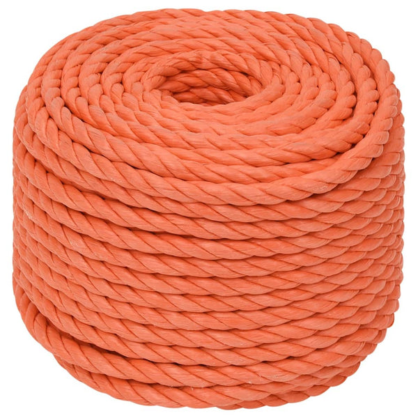 vidaXL Work Rope Orange 12 mm 25 m Polypropylene