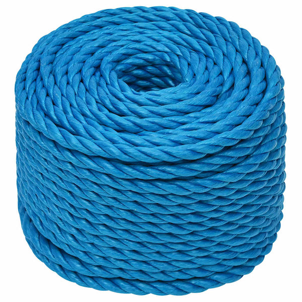 vidaXL Working Rope Blue 10 mm 50 m Polypropylene