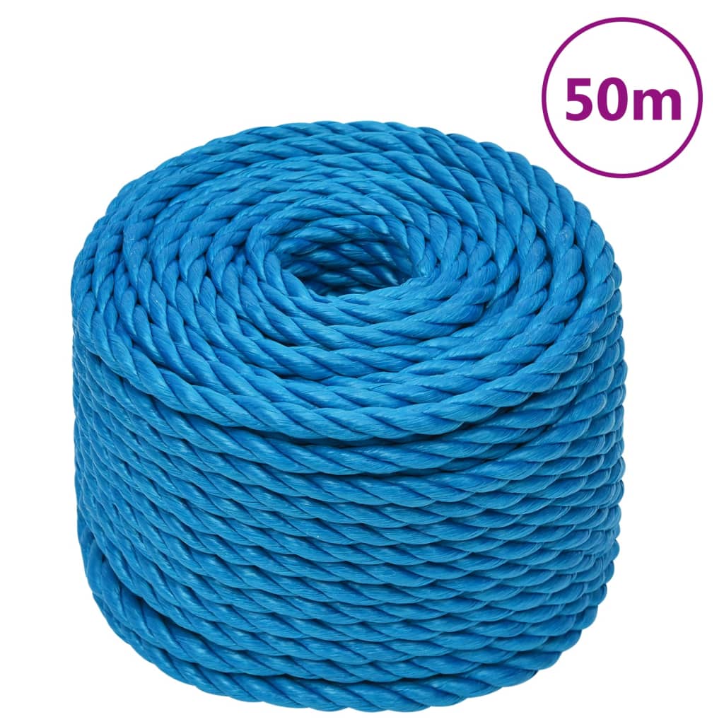 vidaXL Working Rope Blue 12 mm 50 m Polypropylene