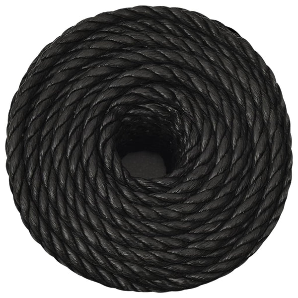 vidaXL Mooring Rope Black 24 mm 50 m Polypropylene