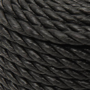 vidaXL Mooring Rope Black 24 mm 50 m Polypropylene