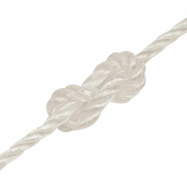 vidaXL Work Rope White 6 mm 100 m Polypropylene