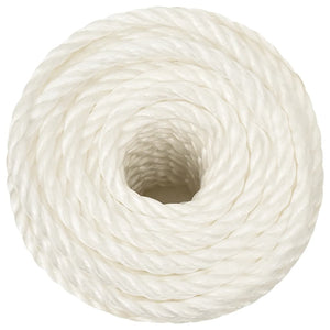vidaXL Work Rope White 10 mm 25 m Polypropylene