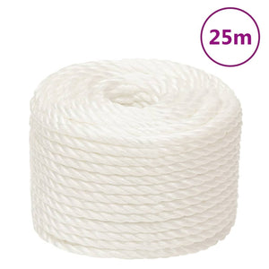 vidaXL Working Rope White 12 mm 25 m Polypropylene