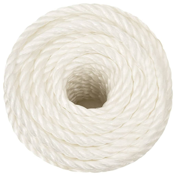 vidaXL Work Rope White 12 mm 500 m Polypropylene