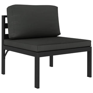 vidaXL 10-Piece Garden Lounge Set with Cushions Aluminum Anthracite