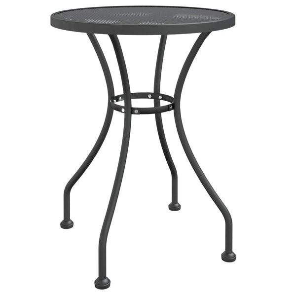 vidaXL 3-Piece Garden Dining Set Expanded Metal Mesh Anthracite