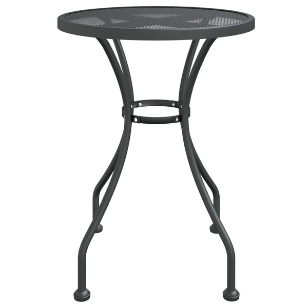 vidaXL 3-Piece Garden Dining Set Expanded Metal Mesh Anthracite