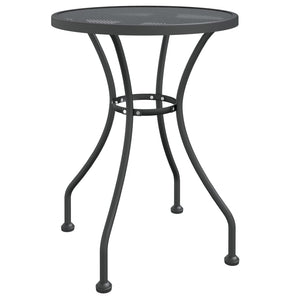vidaXL 3-Piece Garden Dining Set Expanded Metal Anthracite