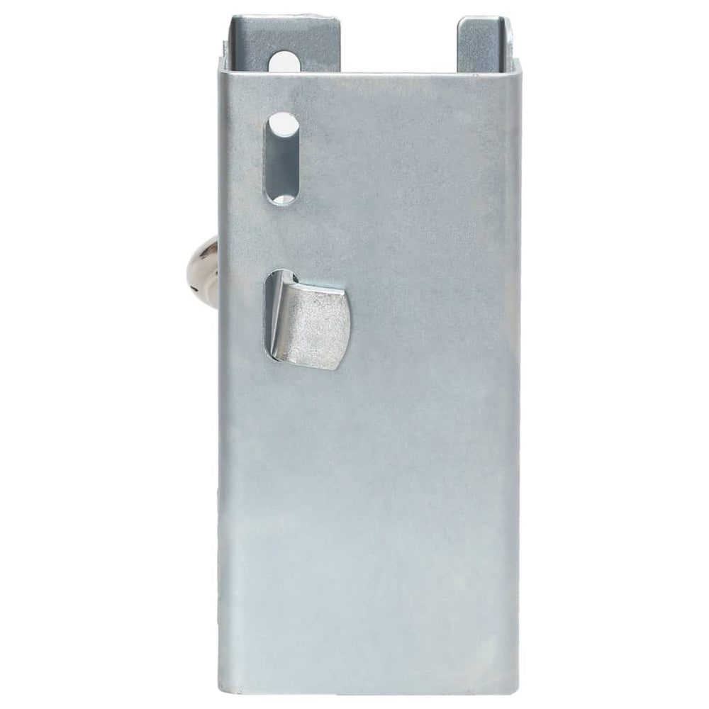 vidaXL Trailer Lock Silver 11x11x23.5 cm Steel