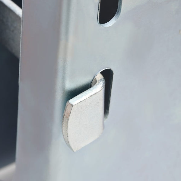 vidaXL Trailer Lock Silver 11x11x23.5 cm Steel