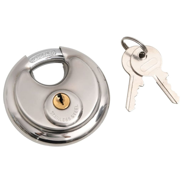 vidaXL Trailer Lock Silver 11x11x23.5 cm Steel